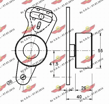 Tensioner Pulley, timing belt