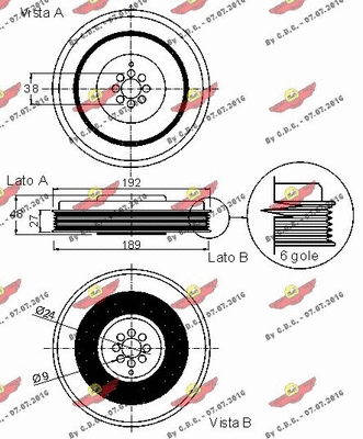 Belt Pulley, crankshaft
