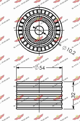 Deflection/Guide Pulley, timing belt