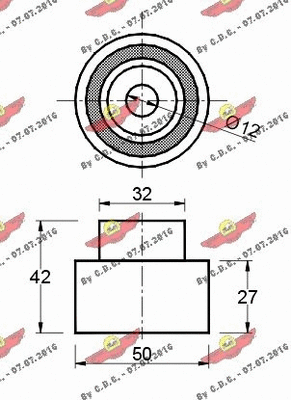 Deflection/Guide Pulley, timing belt