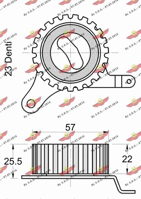 Tensioner Pulley, timing belt