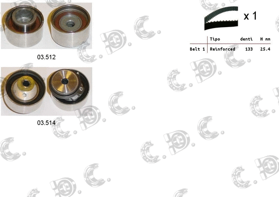 Timing Belt Kit (04.5398)