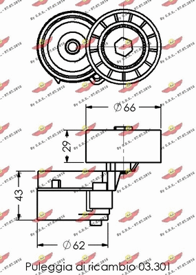 Belt Tensioner, V-ribbed belt