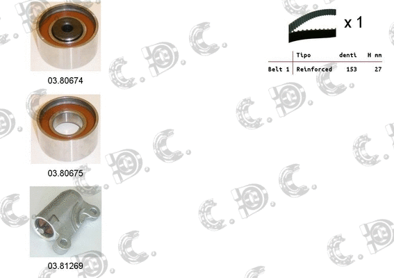 Timing Belt Kit (04.5287C)
