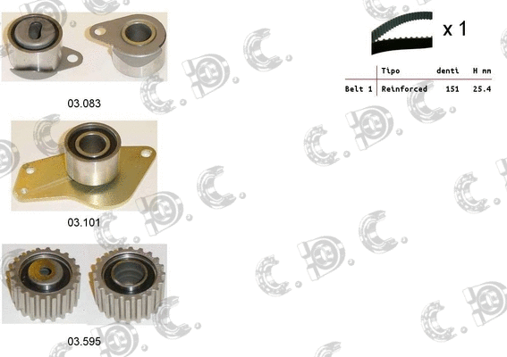 Timing Belt Kit (04.5124)