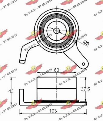 Tensioner Pulley, timing belt