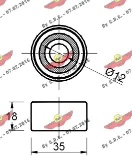 Deflection/Guide Pulley, timing belt