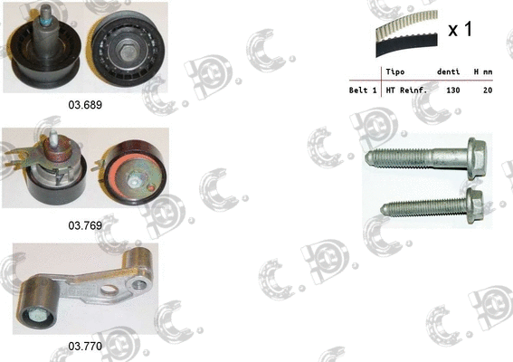 Timing Belt Kit (04.5375)