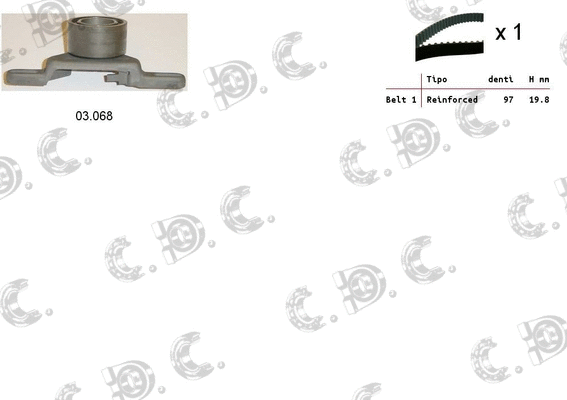 Timing Belt Kit (04.5070)