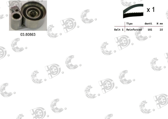 Timing Belt Kit (04.5254)