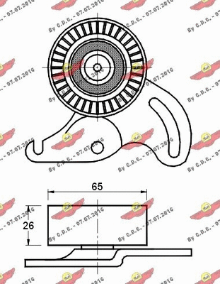 Belt Tensioner, V-ribbed belt