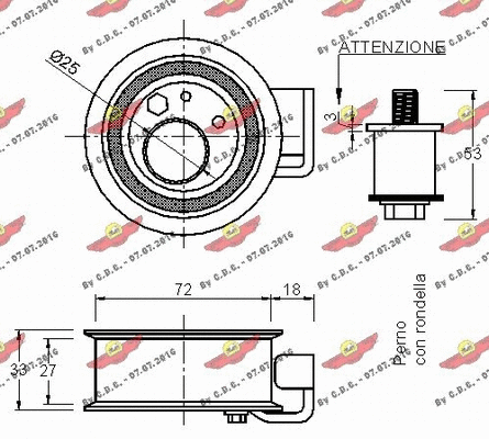 Tensioner Pulley, timing belt