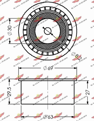 Deflection/Guide Pulley, timing belt