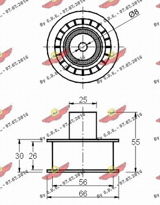 Deflection/Guide Pulley, timing belt