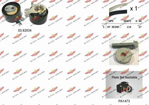 Water Pump & Timing Belt Kit (04.5357PA)