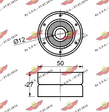 Deflection/Guide Pulley, timing belt