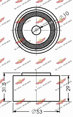 Deflection/Guide Pulley, timing belt