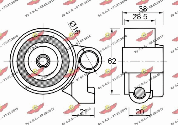 Tensioner Pulley, timing belt