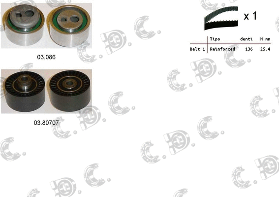 Timing Belt Kit (04.5123)
