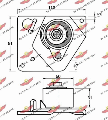 Tensioner Pulley, timing belt