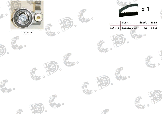 Timing Belt Kit (04.5412)