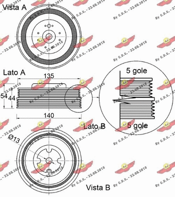 Belt Pulley, crankshaft