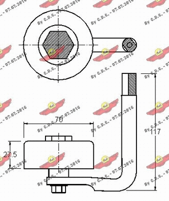 Belt Tensioner, V-ribbed belt