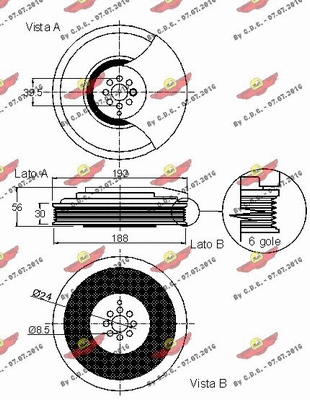 Belt Pulley, crankshaft
