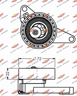 Tensioner Pulley, timing belt