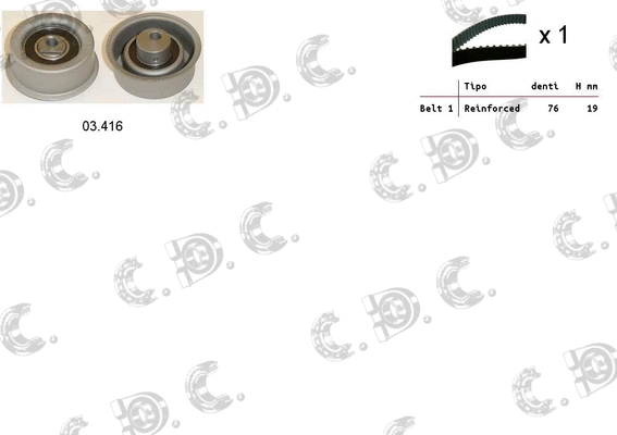 Timing Belt Kit (04.5160)
