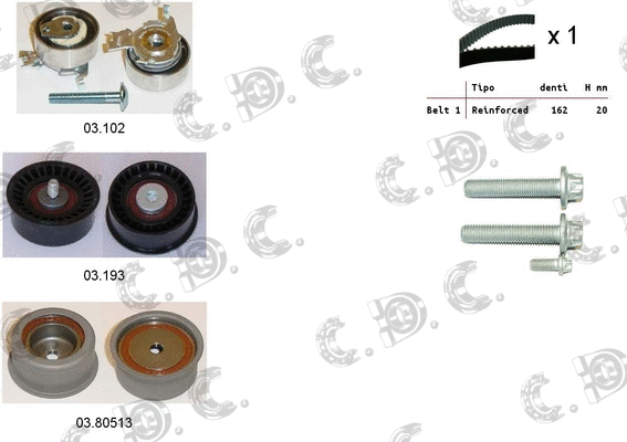 Timing Belt Kit (04.5038)