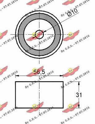 Deflection/Guide Pulley, timing belt