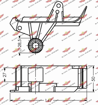 Deflection/Guide Pulley, timing belt