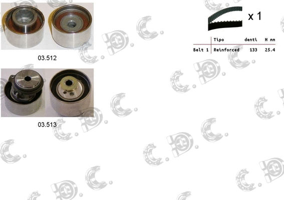 Timing Belt Kit (04.5380)