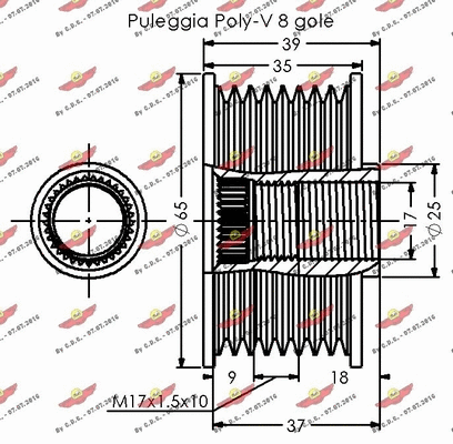 Alternator Freewheel Clutch
