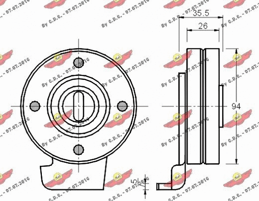 Belt Tensioner, V-ribbed belt