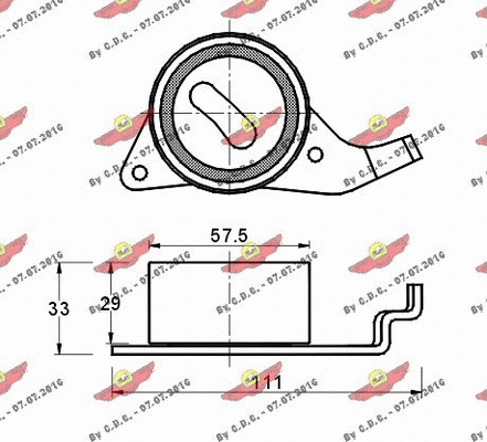 Tensioner Pulley, timing belt