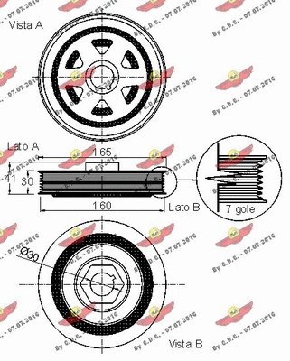 Belt Pulley, crankshaft