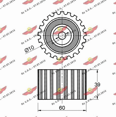 Deflection/Guide Pulley, timing belt