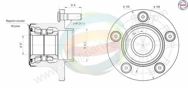 Wheel Bearing Kit (70-010084)