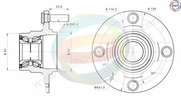Wheel Bearing Kit (70-080016)