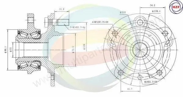 Wheel Bearing Kit (70-270014)