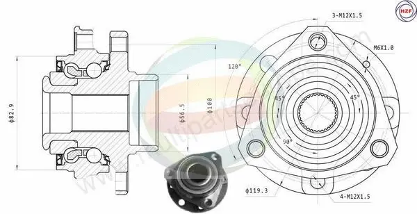 Wheel Bearing Kit (70-230063)