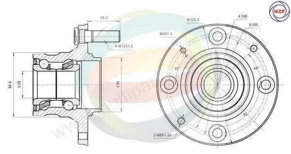 Wheel Bearing Kit (70-080149)