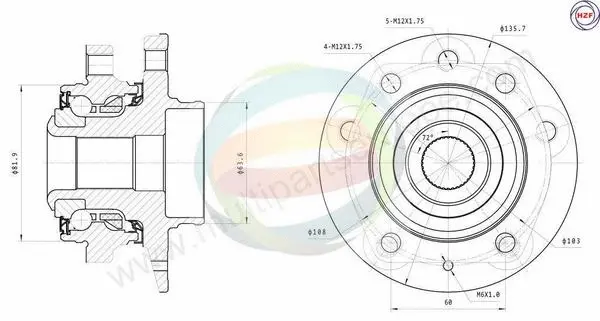 Wheel Bearing Kit (70-150010)