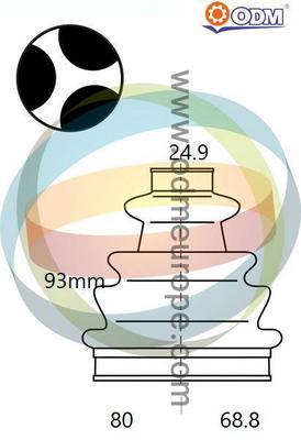 Bellow Kit, drive shaft (21-990560)