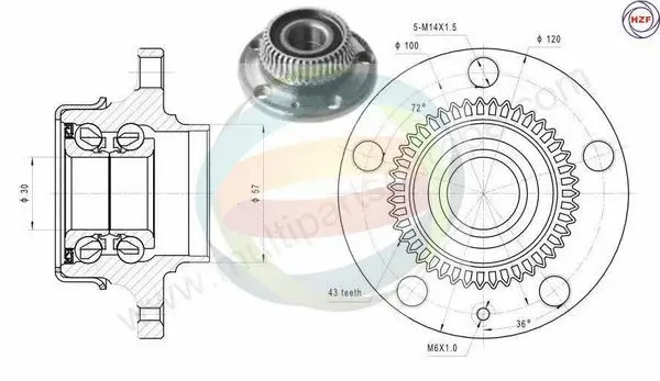 Wheel Bearing Kit (70-210044)