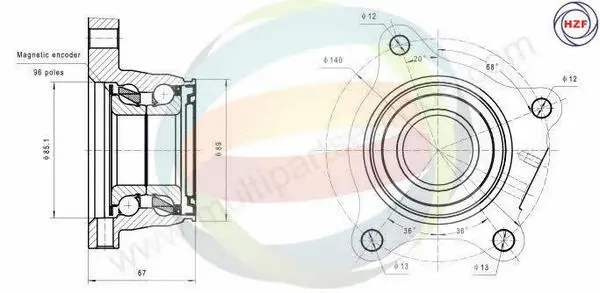 Wheel Bearing Kit (70-090101)