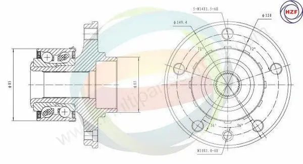 Wheel Bearing Kit (70-210086)