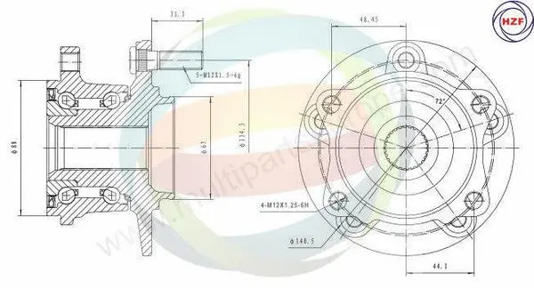Wheel Bearing Kit (70-160009)